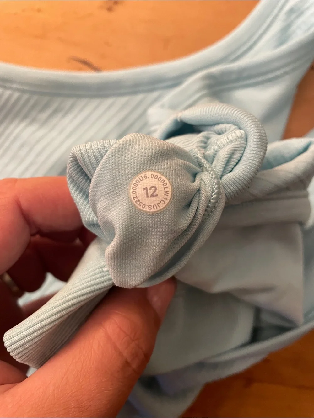 Lululemon- Sz 12- Icing Blue- Ebb to Street Crop Tank- Racerback